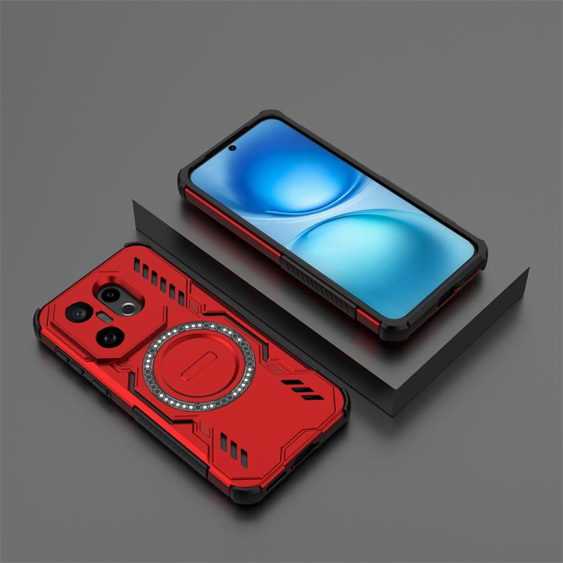 Shockproof Armor Case For Vivo X200 FE Magnetic Adsorption Wireless Charge Cover For Vivo X200 FE Case For Vivo X200 FE Case