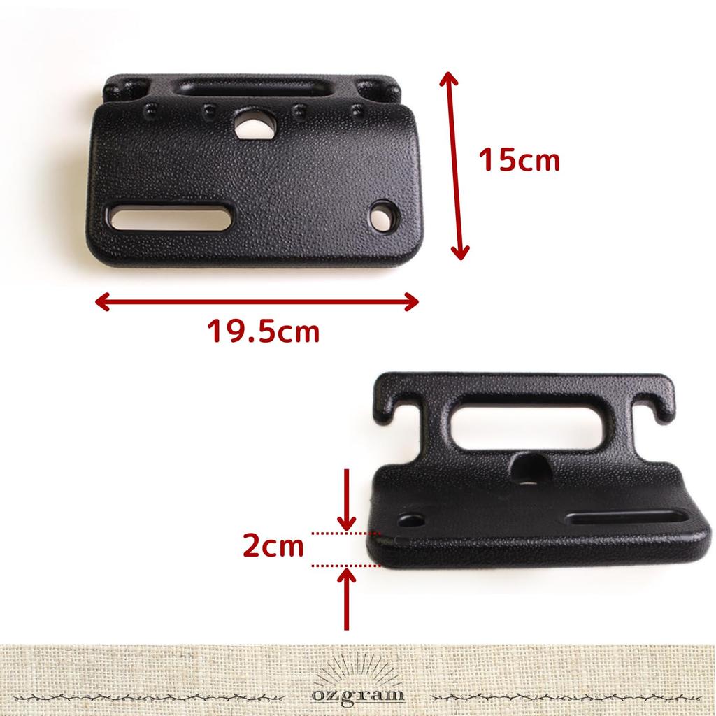 Ozgram Assist Grip, Car Handrail Hook, Backseat Back, Aftermarket Grip, Handle, Assist, Headrest, Hanger, Set of 2