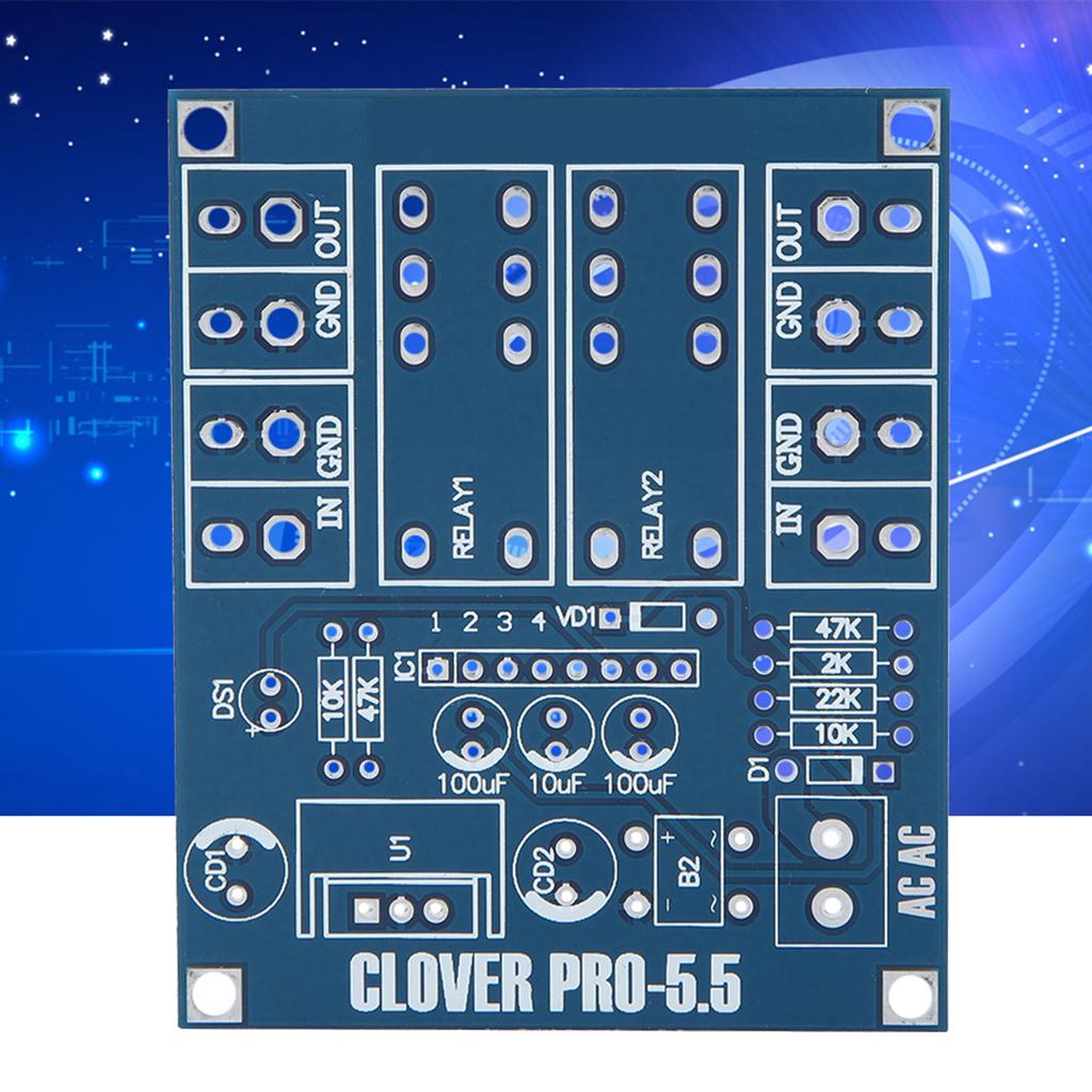 AC 12 24V Dual Relay Voltage Regulator Speaker Protection Board Module DIY Kit
