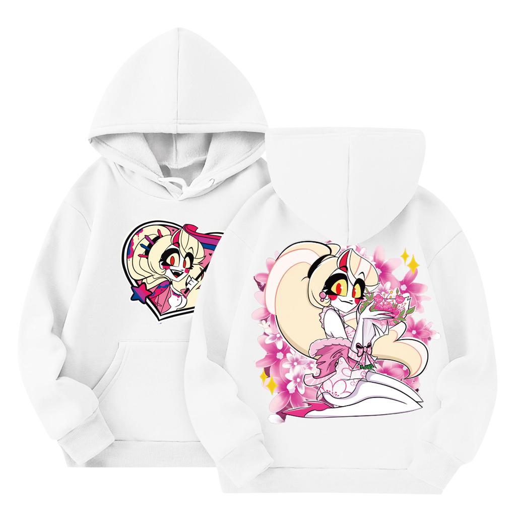 Child Fashion Lightweight Long Sleeve Pullover With Pockets  Print Hoodie