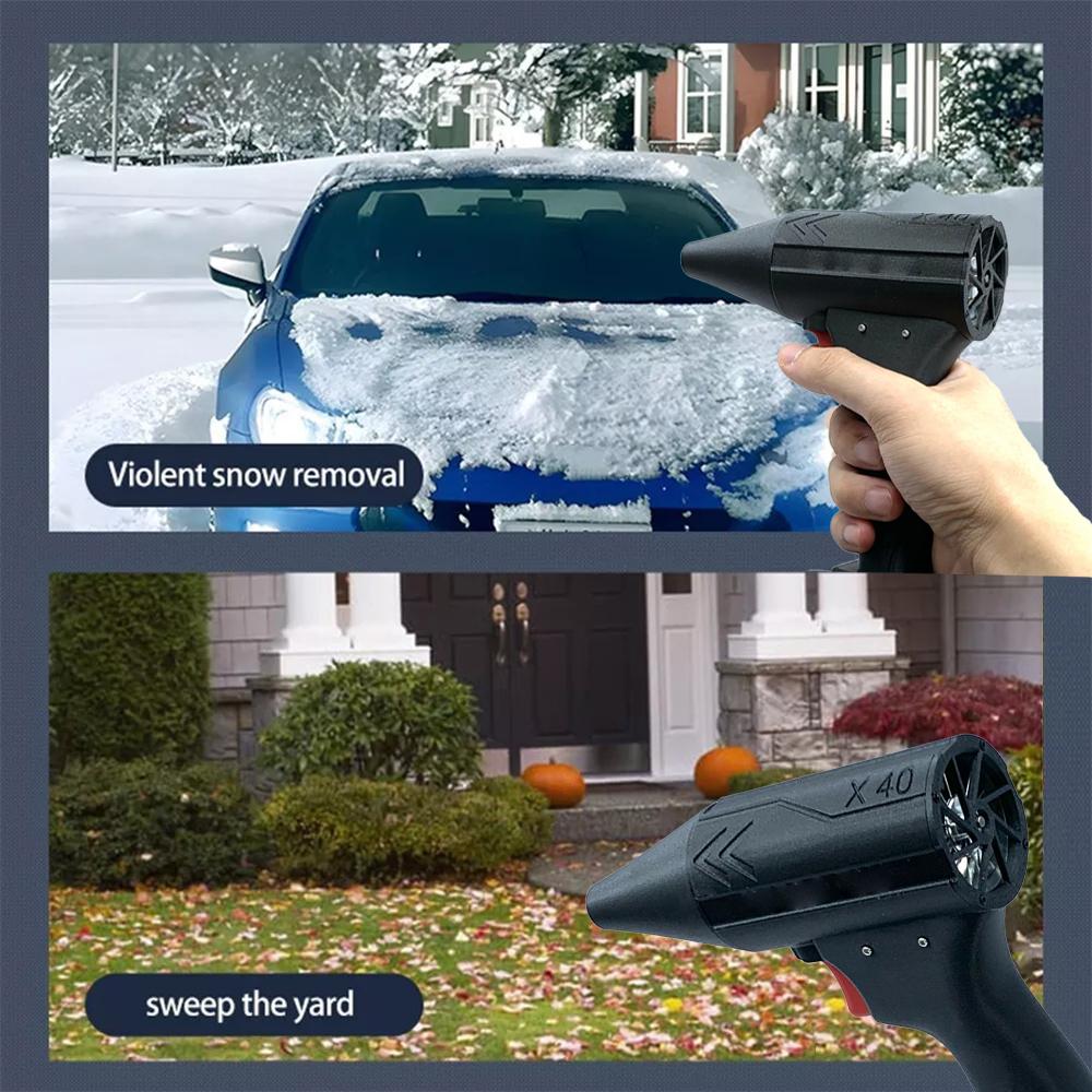 X40 Turbo Violent Fan 140000 Rotary Air Gun Turbo Jet Fan Electric Powerful Blowers Handheld Violent Fan Car Wash Snow Removal
