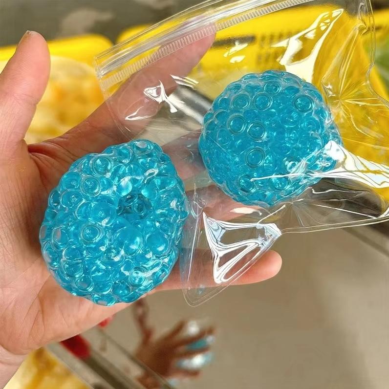 1PC Squishy Balls Ice Beads Stress Relief Toy Super Soft Sensory Fidget Toys for Kids Adults Anxiety Relaxation Squeeze Gift