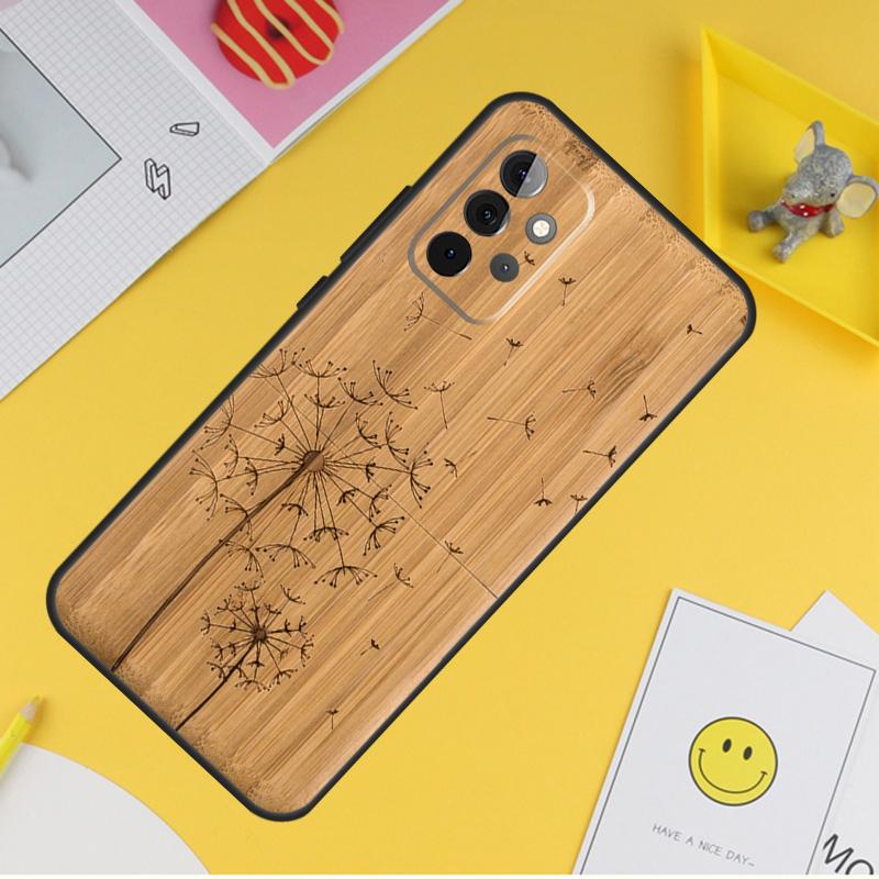 Natural Bamboo Wood Pattern Print Case For Samsung Galaxy A16 A26 A36 A56 A06 A55 A35 A15 A53 A32 A52 A33 A13 A14 A34 A54 A17