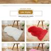 Girly Irregular-Shaped Faux Wool Plush Carpet for Bedroom, Living Room, or Bay Window