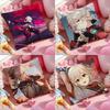 Kaedehara Kazuha Genshin Impact Cushion Cover Pattern Printed Pillowcase for Living Room Sofa Cushion Cover & Bedroom Decor