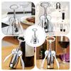 Stainless Steel Wine Opener, Heavy Duty Corkscrew Set For Home Bar, Ideal Graduation Retirement Gift For Men Women, Easy To Use Professional Sommelier