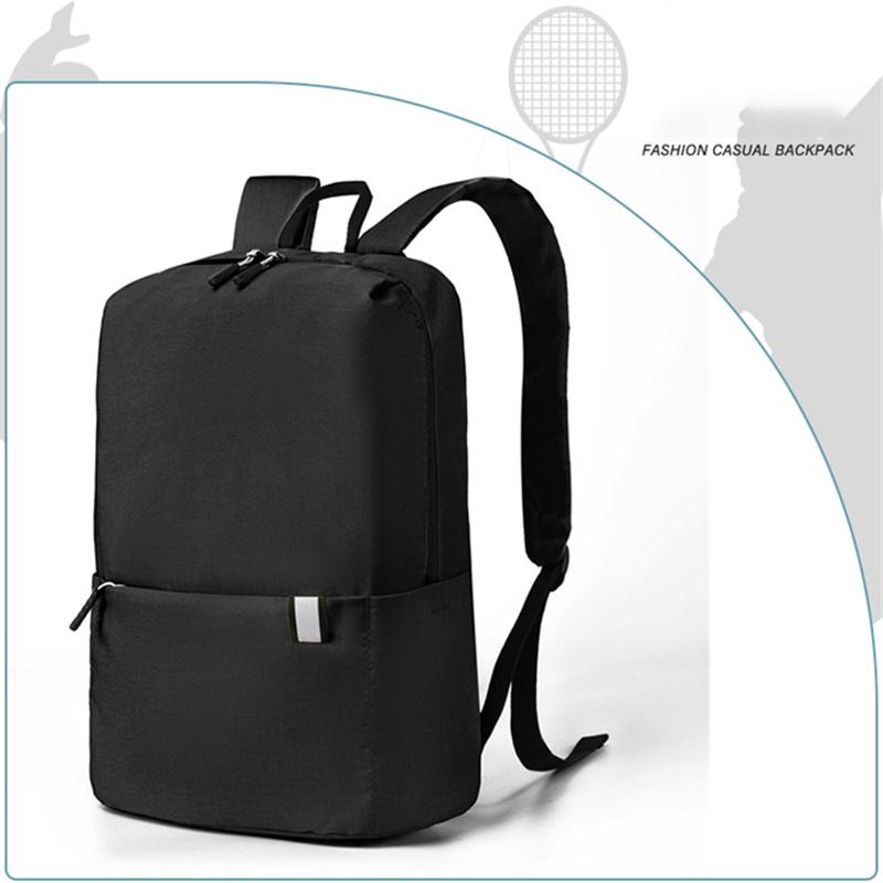 Portable Colorful Backpack Casual Simple Fashion Student Schoolbag Outdoor Night Reflection Travel Sport Bag