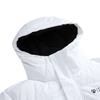 Anta Unifarbene mittellange warme dicke Daunenjacke mit Kapuze für Herren Oberbekleidung Reinweiß 152517922R-1