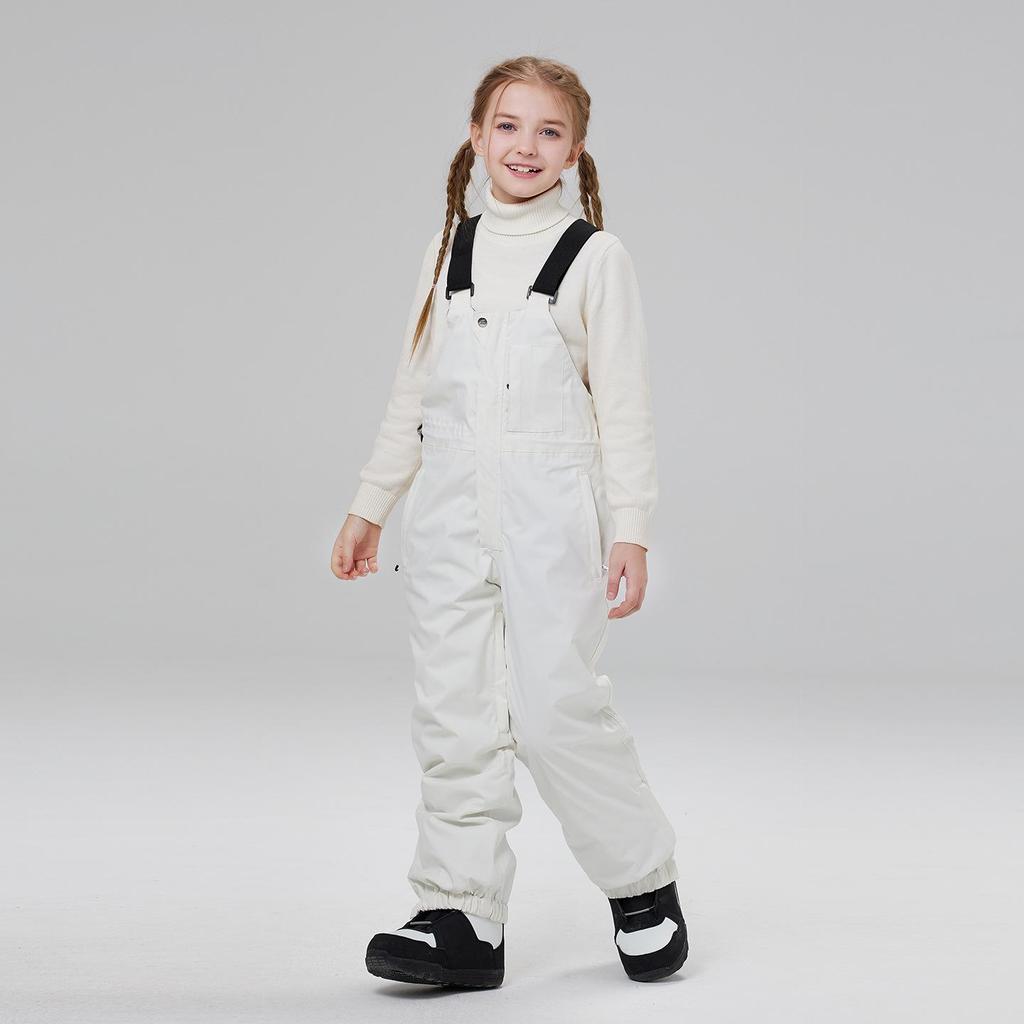 Kids' Winter Ski & Snowboard Bib Pants - Warm, Thick, and Snowproof