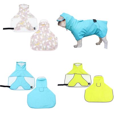 Hunde Regenmantel Verstellbare Hunde Regenbekleidung Bequemer Hundemantel Leicht zu Reinigen Hunde Bekleidung für Outdoor-Aktivitäten