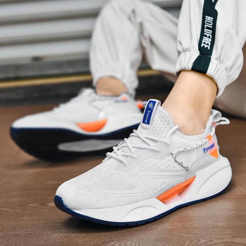 2025 New Men's Sports Shoes Street Style Hollowed Out Men's Sports and Leisure Running Shoes Men's Basketball Shoes