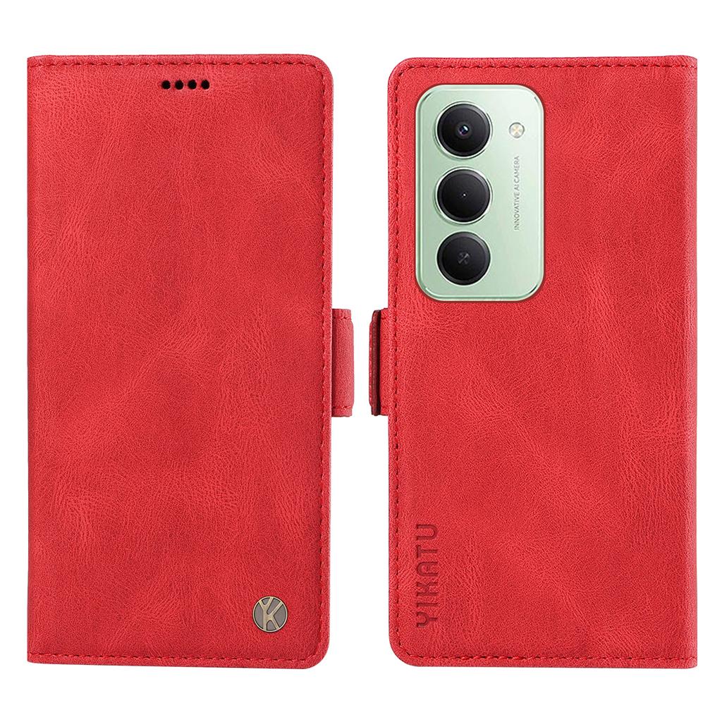 For Xiaomi Redmi 15 4G (EU) (171mm) Leather Case Skin-touch Feeling Wallet Phone Cover