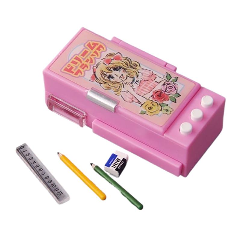 1 Set Simulated Scene Pencil Box Model Play House Lifelike Design Mini Stationery Box Dollhouse Pencil Case Pretend Toys