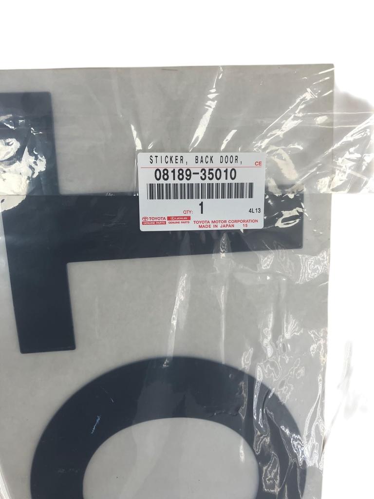 TOYOTA HILUX TOYOTA Decal GUN125 Genuine Product Silver [08189-35010]