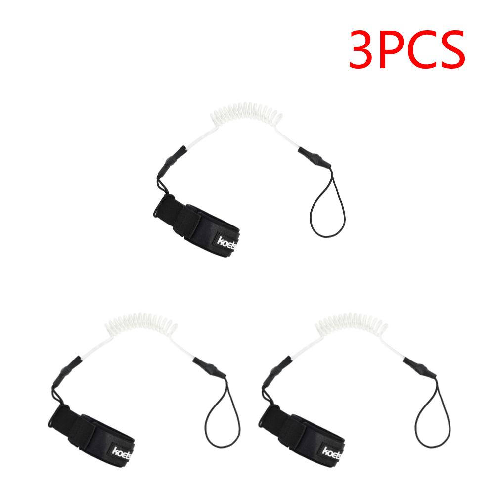 Coiled Bodyboarding Leash TPU Material Strong Cord Stand UP Paddle Board Leg Rope Stretchable for Fishing Tools Rods Strap