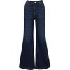 VEROMODA Women's Vintage Flared Plush-Lined Jeans