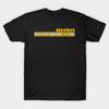 Men Black Print T-shirt Steelers 70S Stripe No-Cut Transfer Paper Print Cotton Tshirt