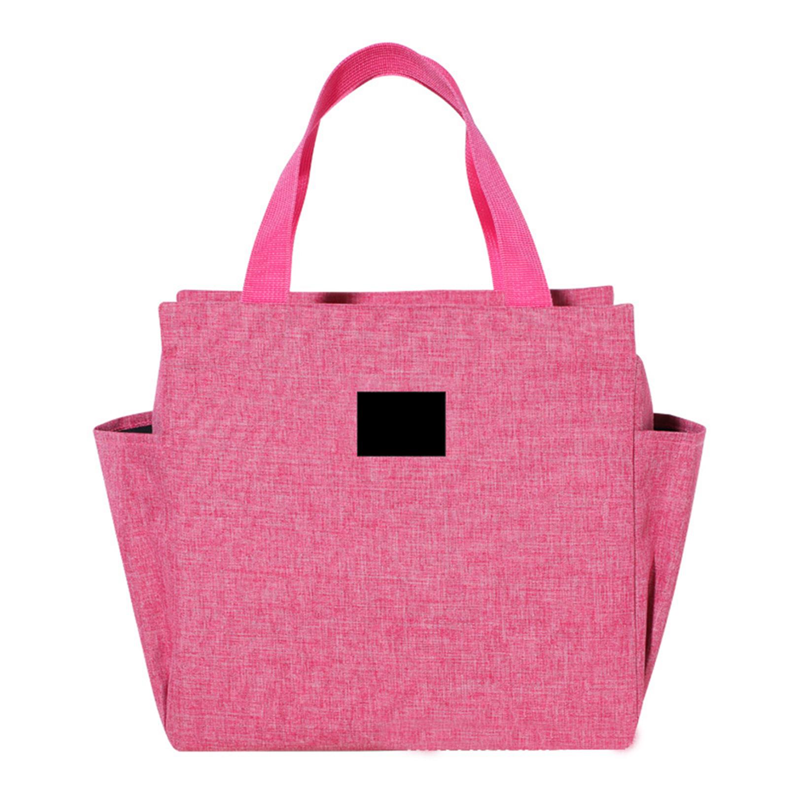 

Waterproof Bento Bag Dust-proof Non-slip Lunch Bag For School Office Work розовый