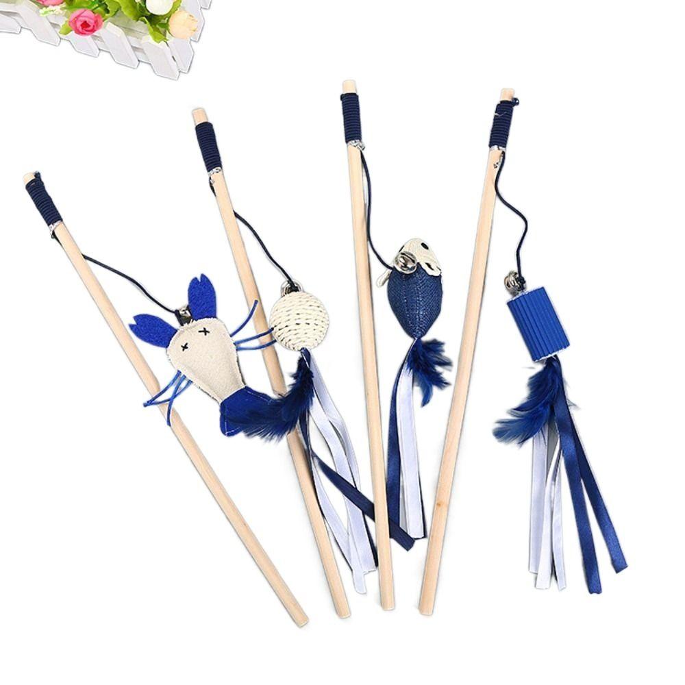 

1/4 шт., набор игрушек для синих кошек, интерактивные товары для домашних животных, игрушка-тренажер для котят, домашних кошек