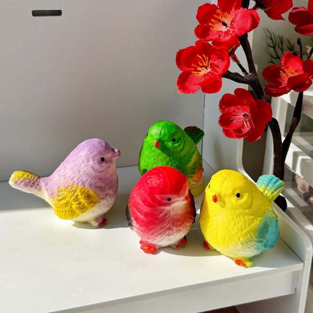 

Multi-color Sparrow Squeeze Toy: Stress Relief and Creative Fun