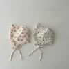 Floral Printed Sunshade Cap Breathable Princess Hat New Ear Protection Hat  Newborn