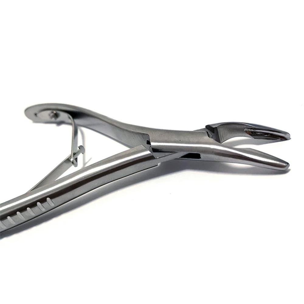 1 Pc Dental Curved Bone Rongeur Forceps - Orthodontic Surgical Instrument, Dental Plier For Oral Surgery Tools