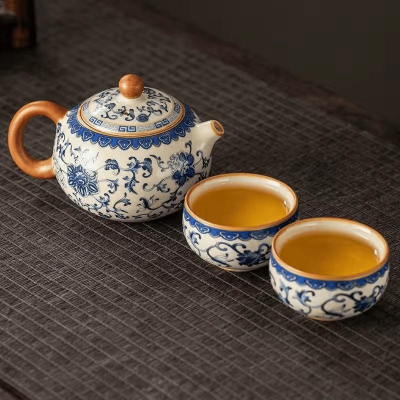 Ru Ware Blossom Tea Set