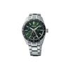 Ceas mecanic automat cu curea din oțel inoxidabil Ceasuri pentru bărbați Cadran verde SPB219J1