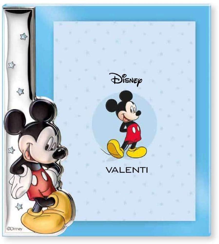 

Официально лицензированный продукт Disney из плексигласа Valenti, фотоакриловой смолы, серебристый Микки Маус 2 л, импортированный напрямую из Италии (Сделано в Италии) Рамка,