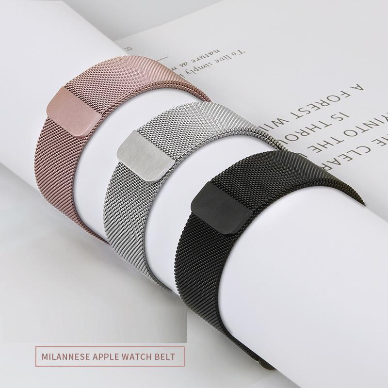 Toepasbare Magnetische Milanese Band voor Apple Watch Series 8/7/6/SE/5/4/3/2 en iWatch