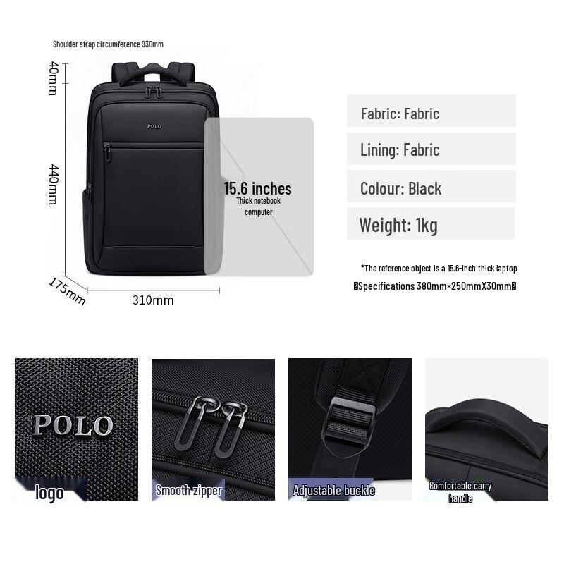 Pánský batoh na notebook POLO pro služební cesty