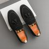 Fashion Men Elegantes Real Leather Shoes Fashion Mens Loafers All-match Suede Leather Breathable Slip on Flats Driving Shoes with Tassel