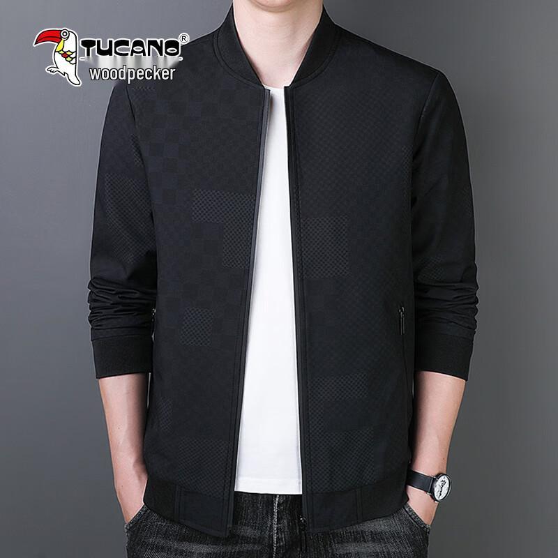 Tucano Men's Plaid Baseball Collar Jacket
