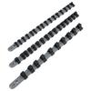 3pcs Socket Rail Holder Brand New Gray+Black Hand Tools High Quality Plastic Designed For Storing Loose Sockets