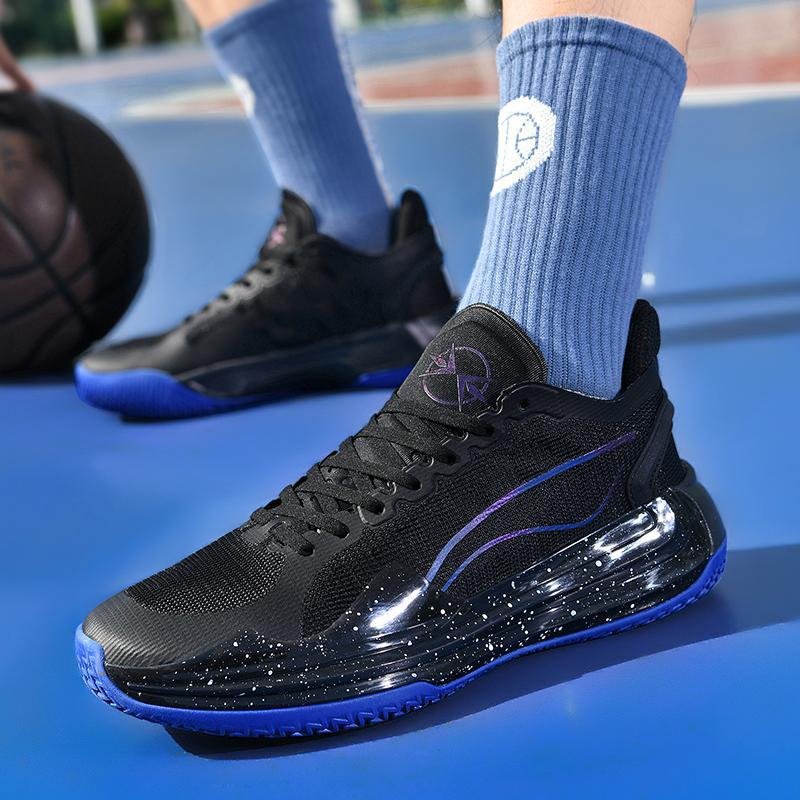 

Баскетбольные кроссовки Sharp blade 4V2 для студентов, износостойкие соревновательные бутсы для реального боя, спортивная обувь, звук трения, кроссовки для бега, мужская обувь 44 чёрный