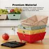 Plastic Collapsible Colander Kitchen Food Strainer for Fruit, Vegetables Foldable Drain Basket with