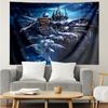 1PC Game Warcraft Darkness Warrior K-pop music group Tapestry Accessories for Bedroom,Livingroom, dormitory Room Wall Decor Fan Birthday Gifts