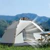 Fully Automatic Tent Glass Fiber Oxford Cloth Two Doors Fine Net Sunscreen Protection Tent for Picnic Camping 3 4 People