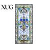 Waterproof Window Decal Privacy Film Vintage Stained Glass Style Static Cling Reusable Decorative Sticker for Cabinet Bathroom Kitchen Door