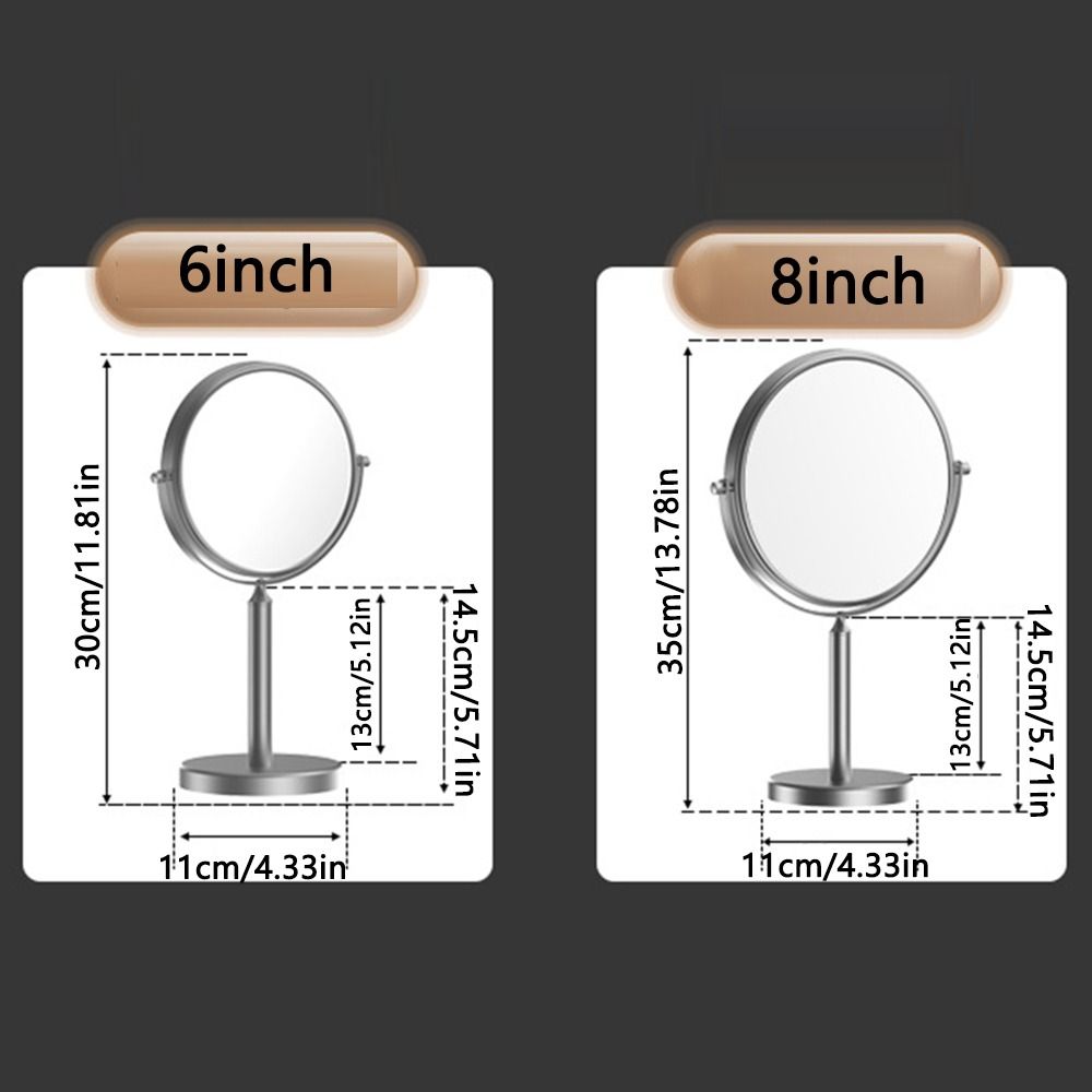 360° drehbarer Vergrößerungs-Kosmetikspiegel, doppelseitiger Schwenk-Schminkspiegel für den Schminktisch