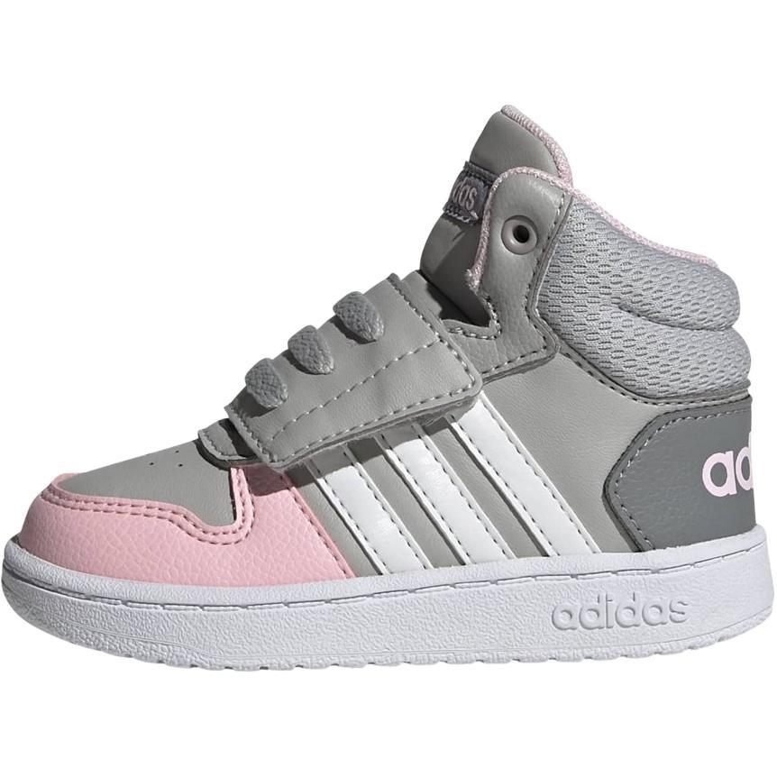(TD) adidas Hoops Mid 2.0 Grey Clear Pink Baby GZ7779 EU 23