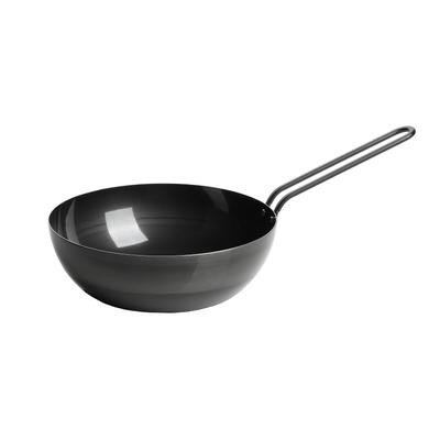 In Pearl Metal Saute Pan 22cm Iron Wire Handle IH Compatible Shot Processed Silicone Paint Made In Japan Made In Niigata Prefecture Outdoor Camping