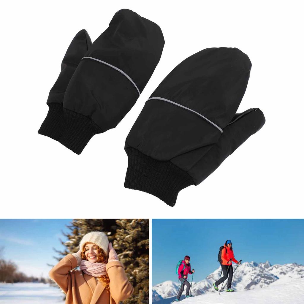 Daunenhandschuhe Wasserdicht Rutschfest Atmungsaktiv Winter Thermisch Warm Schnee-Fäustlinge für Outdoor-Aktivitäten