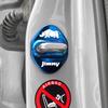 Jimny Fuel Filler Cap Fuel Cap Door Striker Door Lock Adhesive Type Set Cover, Cover, Cover, Cover, (Blue) [Used]