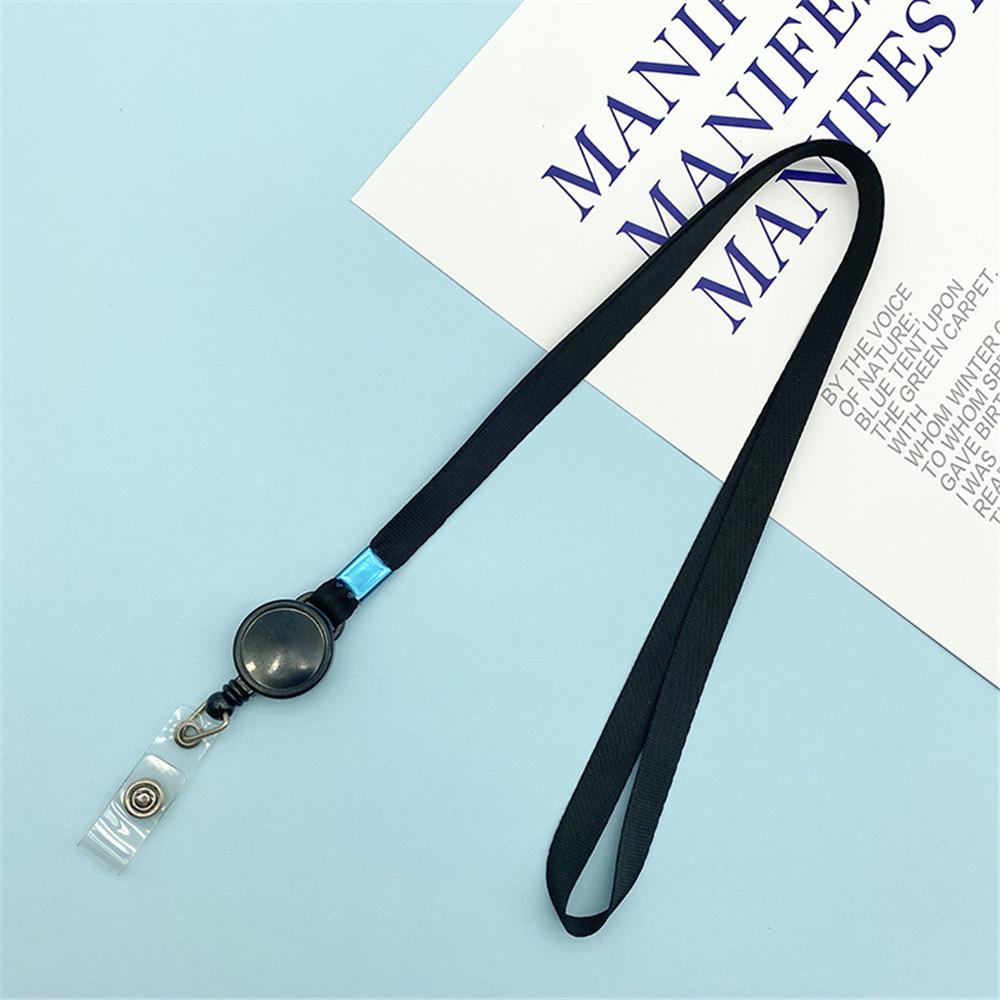 

Wholesale Retractable Lanyard For Keys Neck Strap For Name Tag Id Card Badge Gym Key Chain Lanyard Key Holder Hang Rope Keyrings чёрный