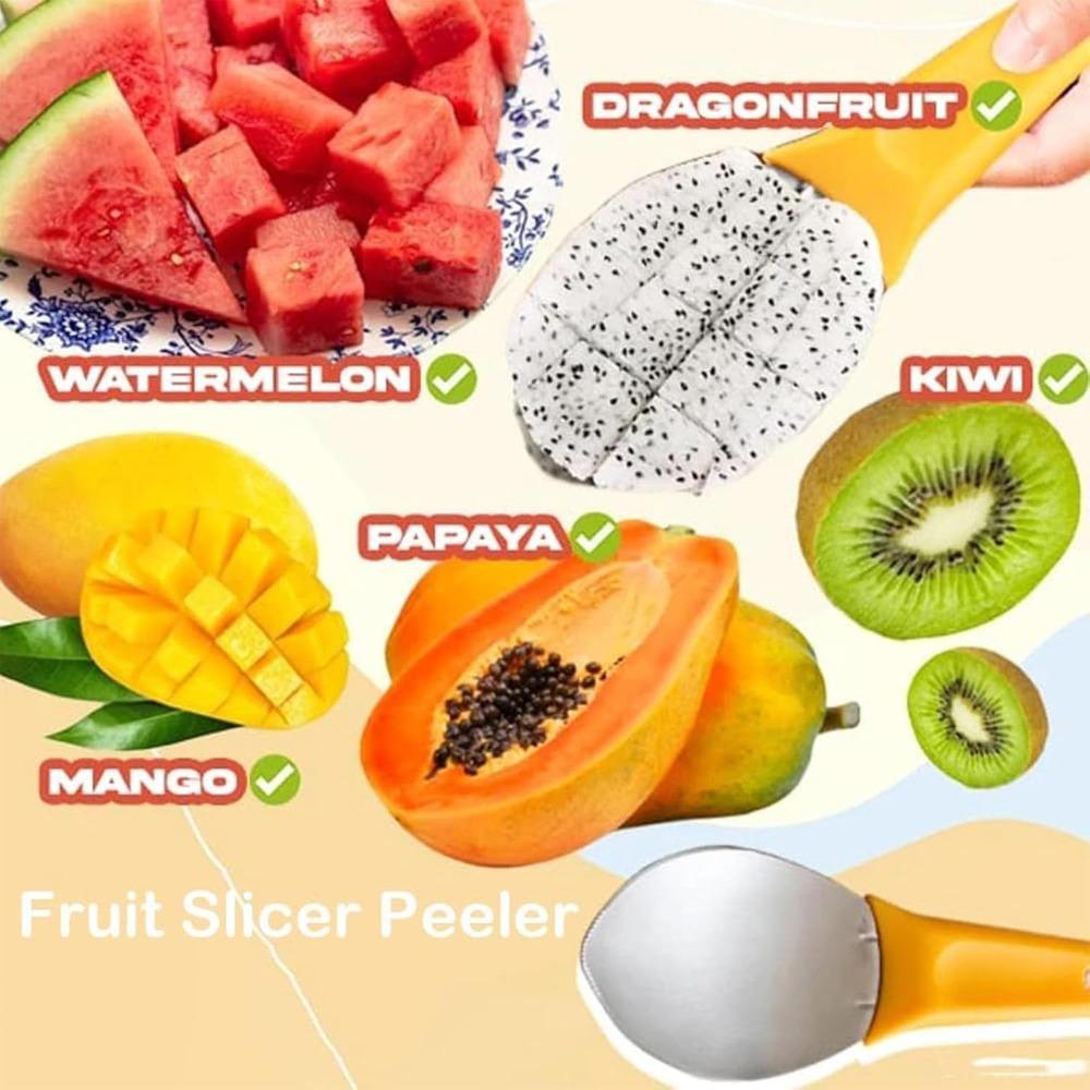 Peeler Multifuncțional pentru Mango Oțel Inoxidabil Mango Pepene Verde Cantalup Avocado Cuțit pentru Decojit Fructe Instrument de Bucătărie