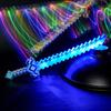Colorful Light-Up Children's Sword Toy with Crystal Lattice Design - Popular Night Market Sound-Effect Toy