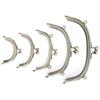 5Pcs Metal Purse Frame Antique Brass Embossed Arc Thickening DIY Accessories 8.5cm~20.5cm