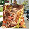 Famous Film Role Nezha Printed Soft Blanket Living Room Bedroom Sofa Bed Blanket Gift Portable Picnic Blanket Luxury Gift