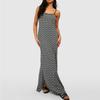 Abito Lungo Sexy da Donna con Spacco e Bretelle, Abito Maxi Casual da Casa per Transfrontaliero Europeo Americano